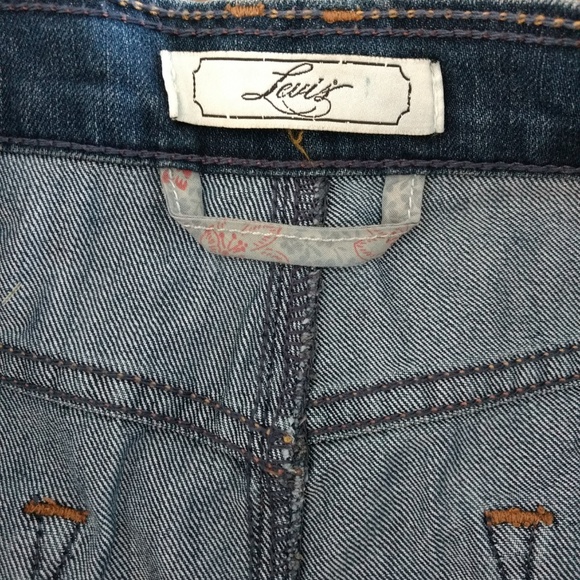 Levis Mid Length Denim Skirt - Picture 5 of 8